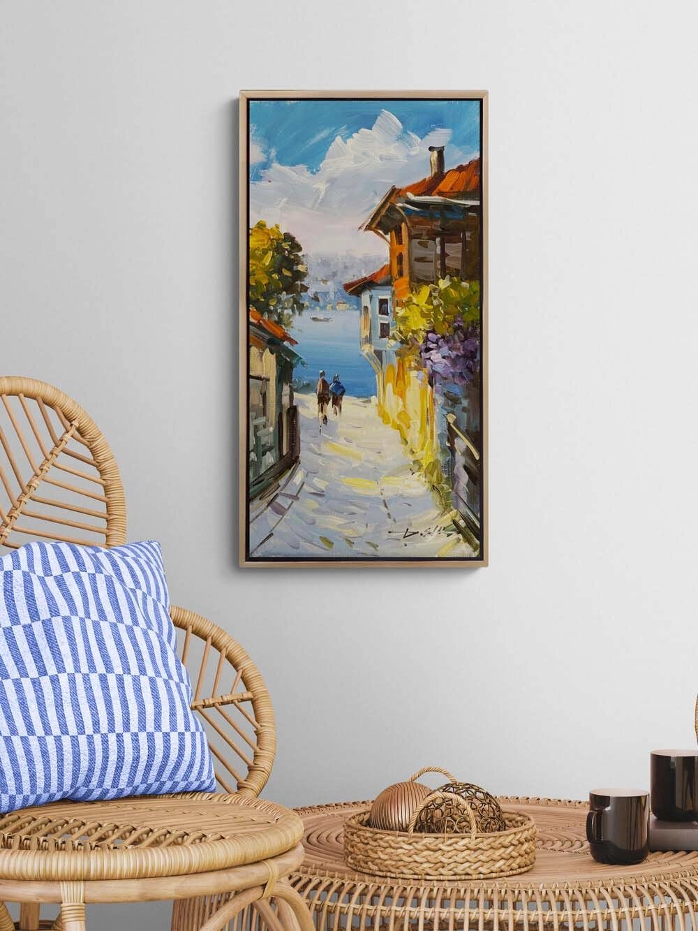 Boğazda Bahar Yağlı Boya Tablosu