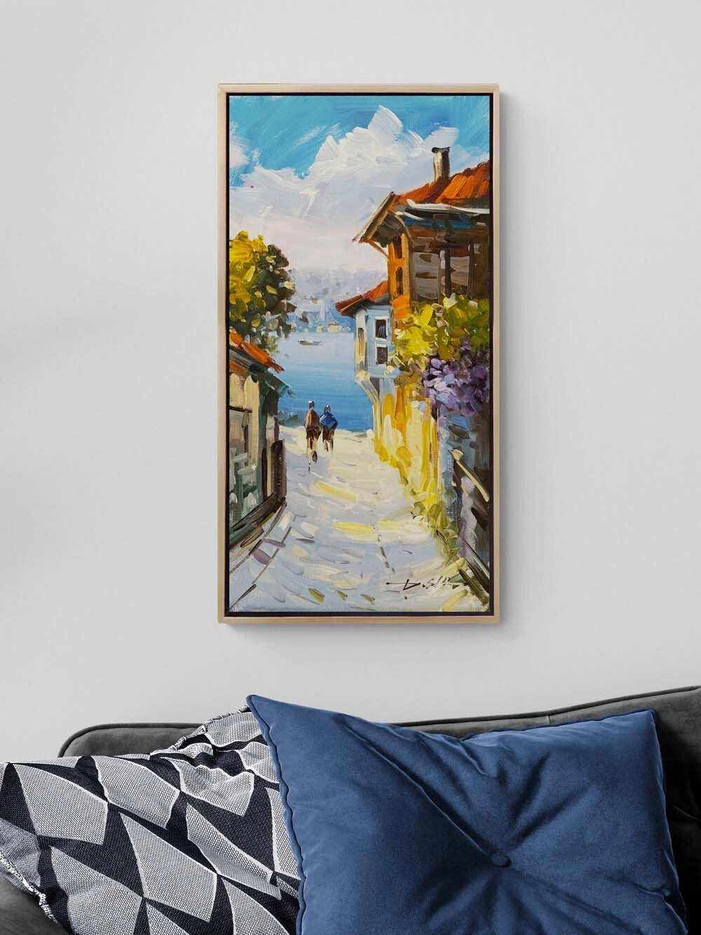 Boğazda Bahar Yağlı Boya Tablosu