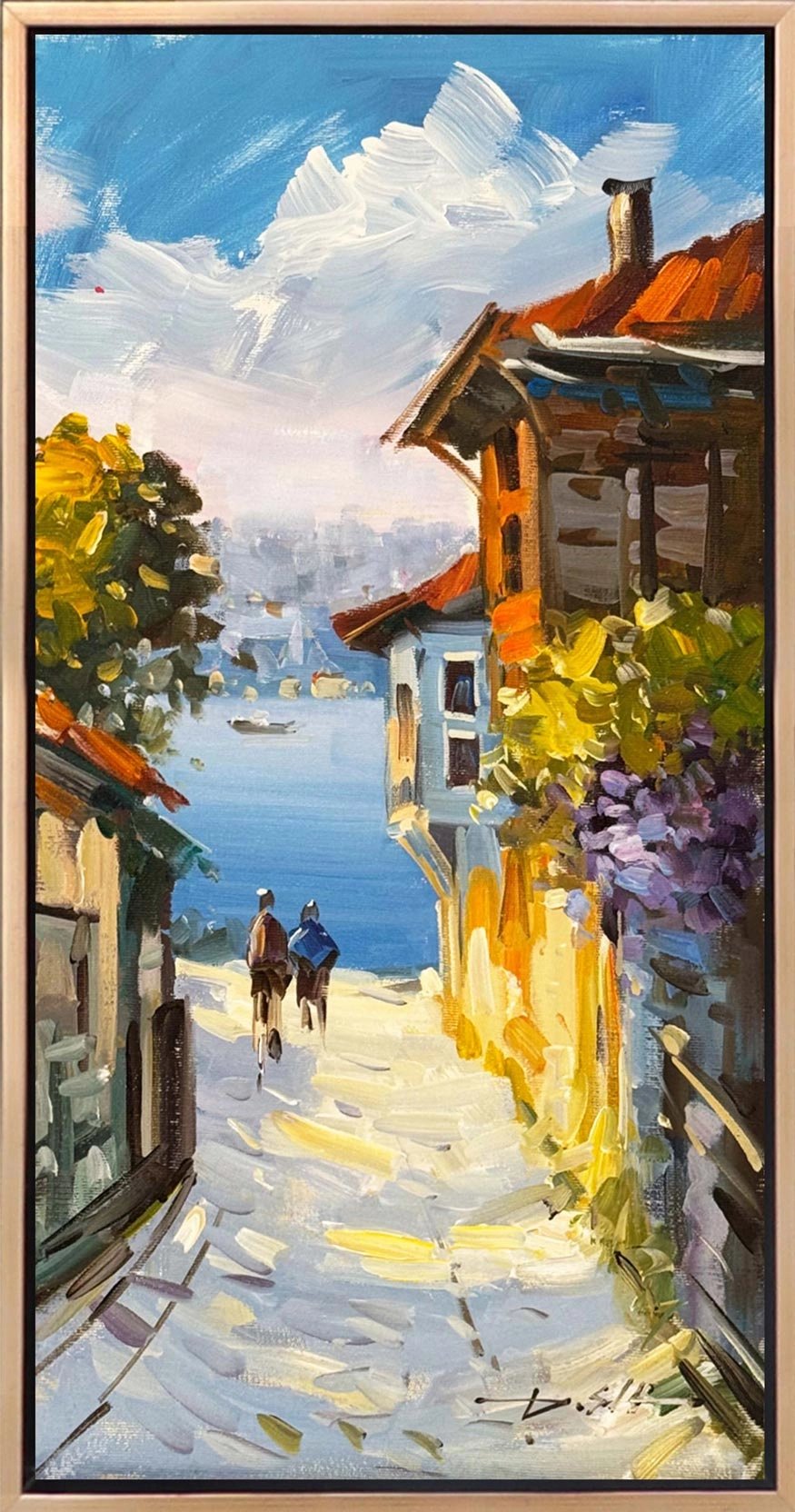 Boğazda Bahar Yağlı Boya Tablosu