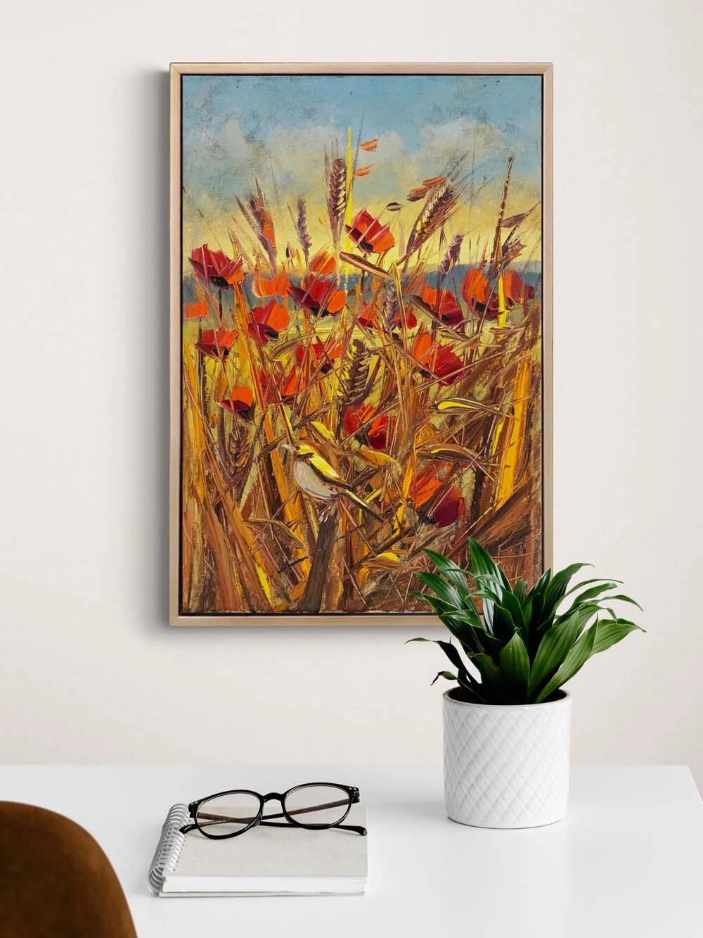 Kırda Buluşma Yağlı Boya Tablosu