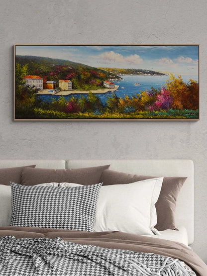 Boğazda Sonbahar Yağlı Boya Tablosu