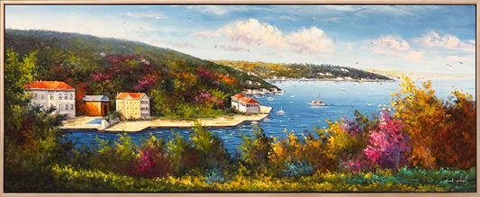 Boğazda Sonbahar Yağlı Boya Tablosu