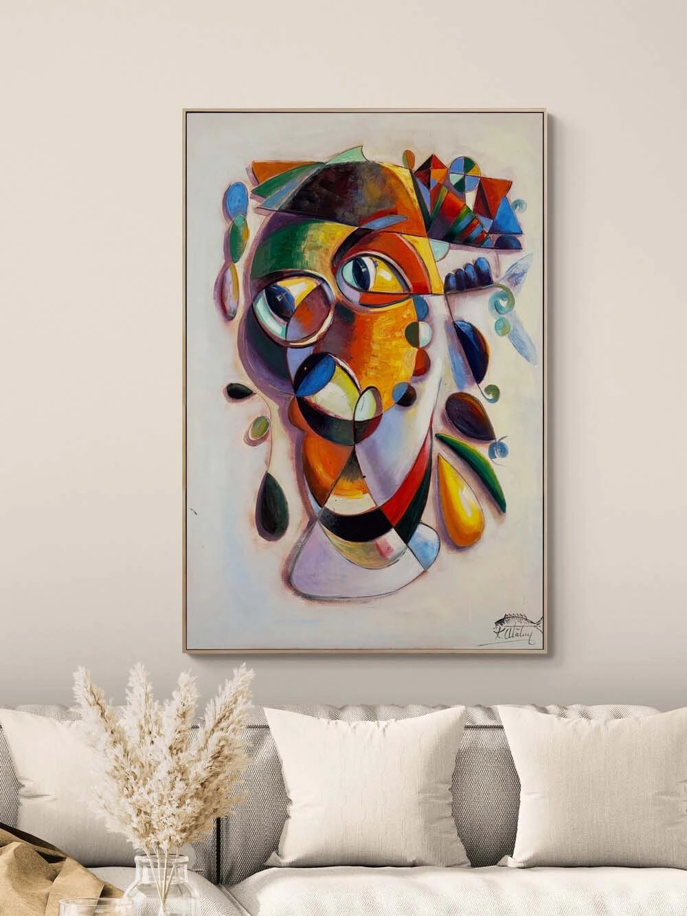 Ritmin Yüzü Yağlı Boya Tablosu