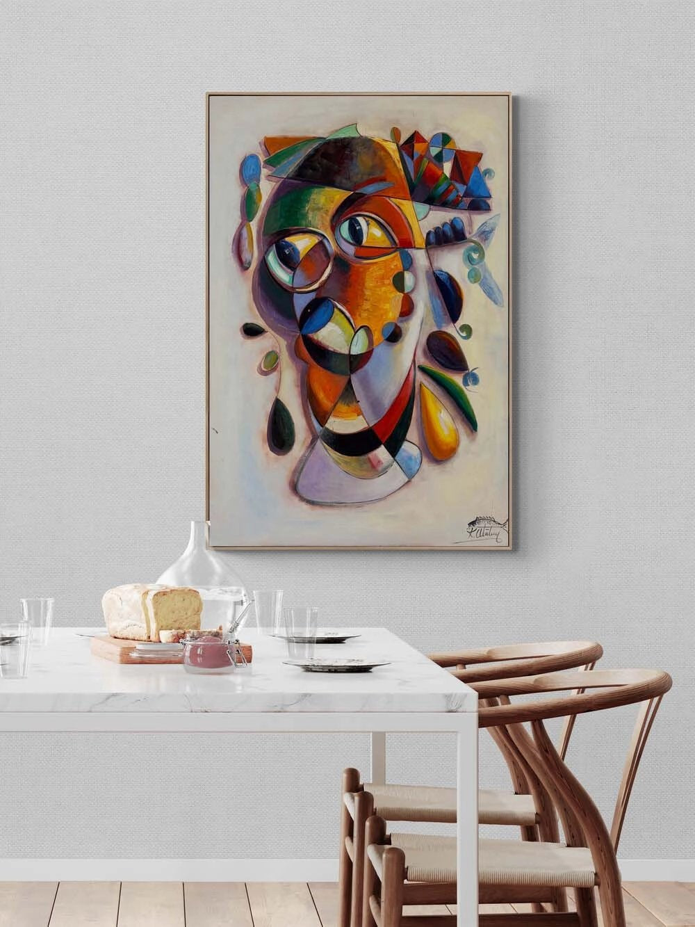 Ritmin Yüzü Yağlı Boya Tablosu