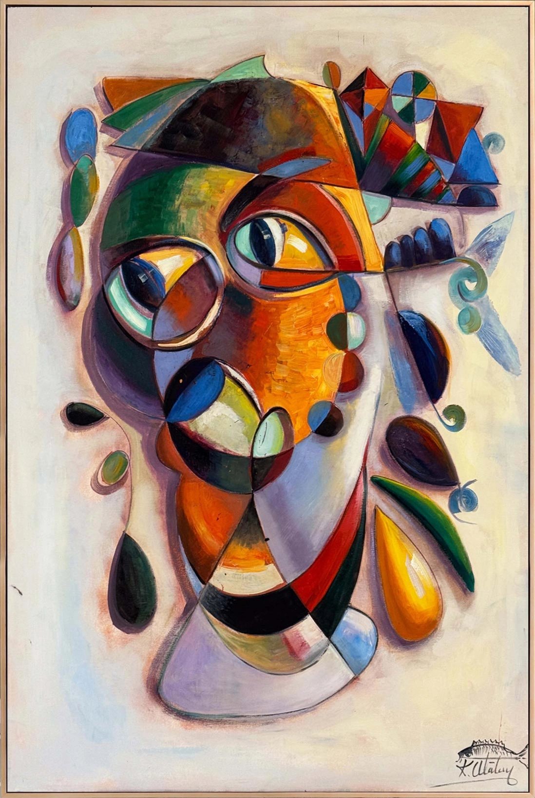 Ritmin Yüzü Yağlı Boya Tablosu