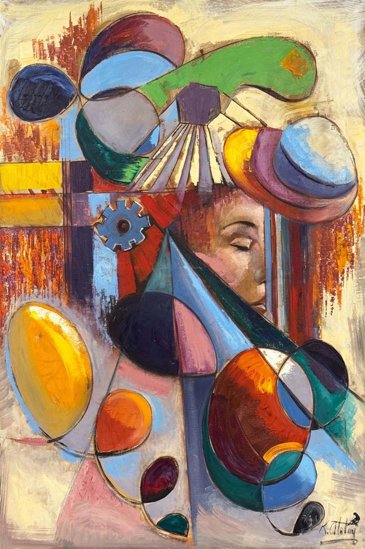 Renklerle Yüzleşme Yağlı Boya Tablosu