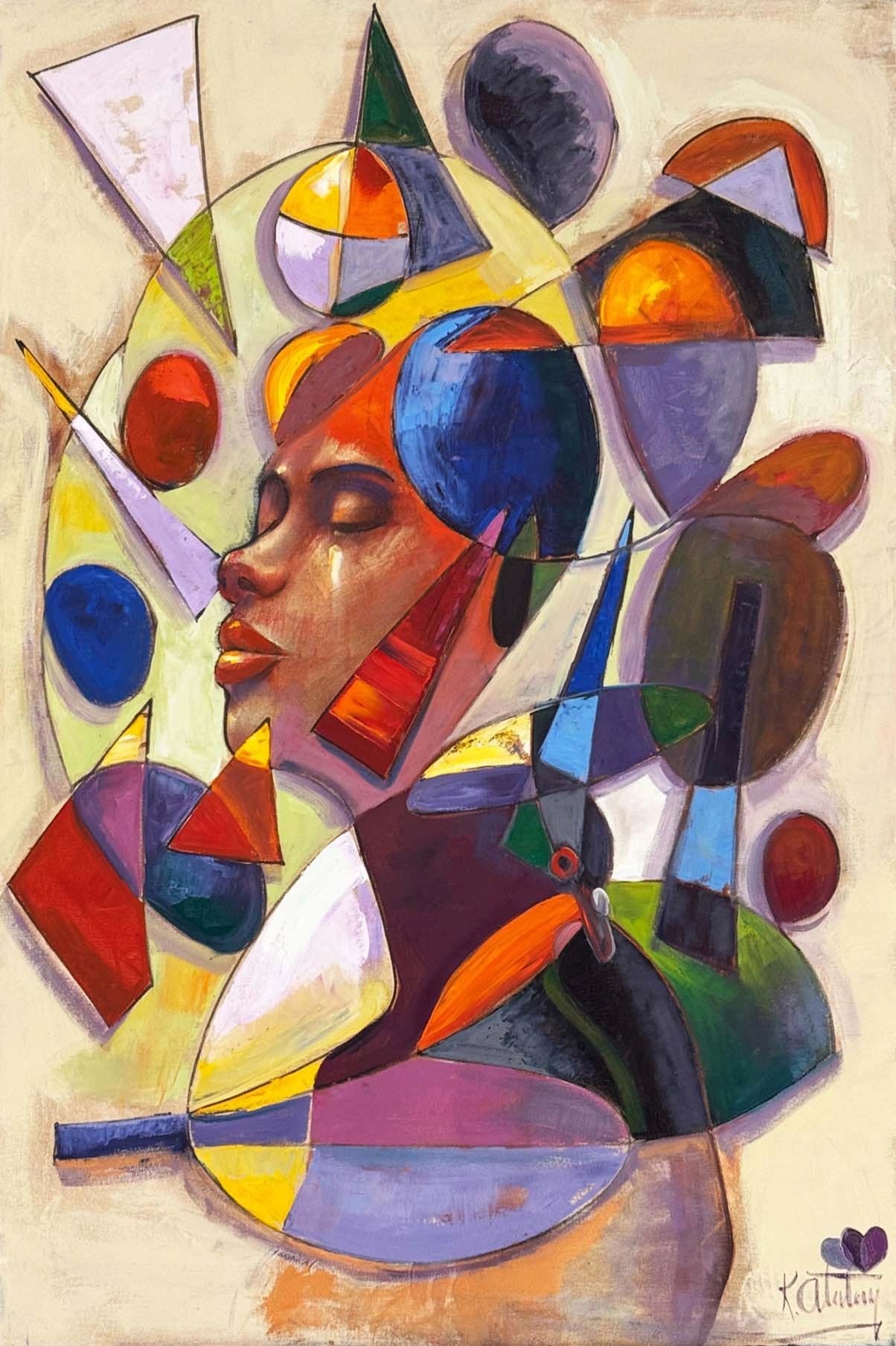 Ruhun Portresi Yağlı Boya Tablosu