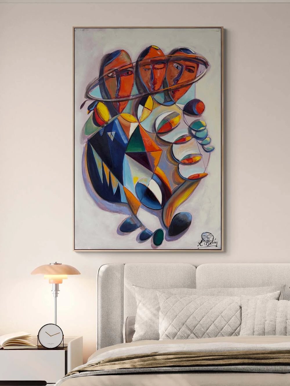 Çok Sesli Figür Yağlı Boya Tablosu