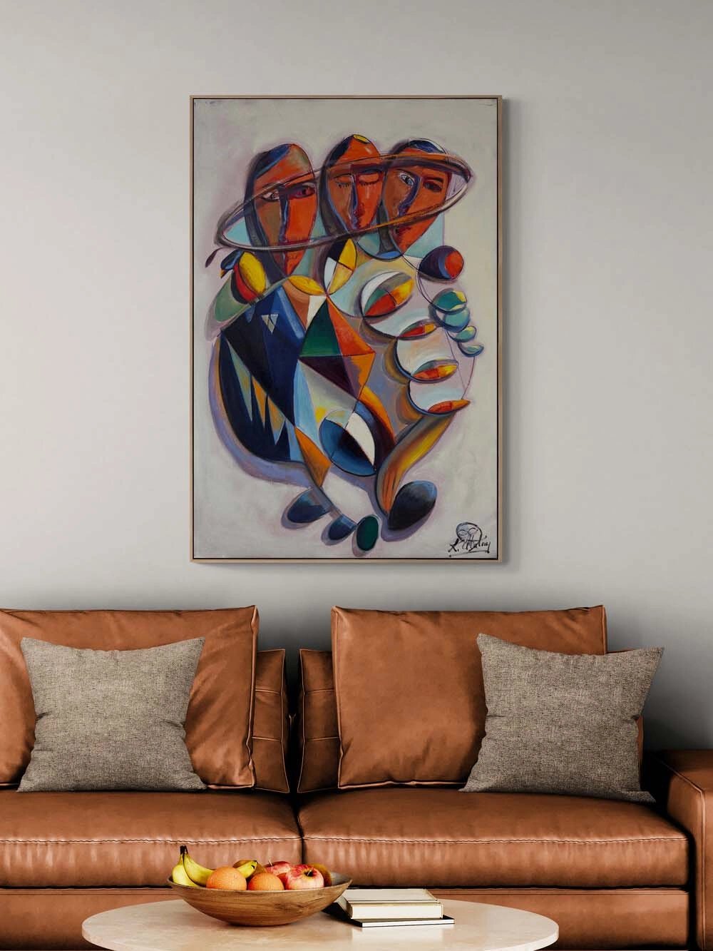 Çok Sesli Figür Yağlı Boya Tablosu