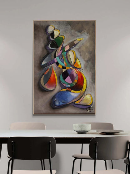 Duyunun Geometrisi Yağlı Boya Tablosu