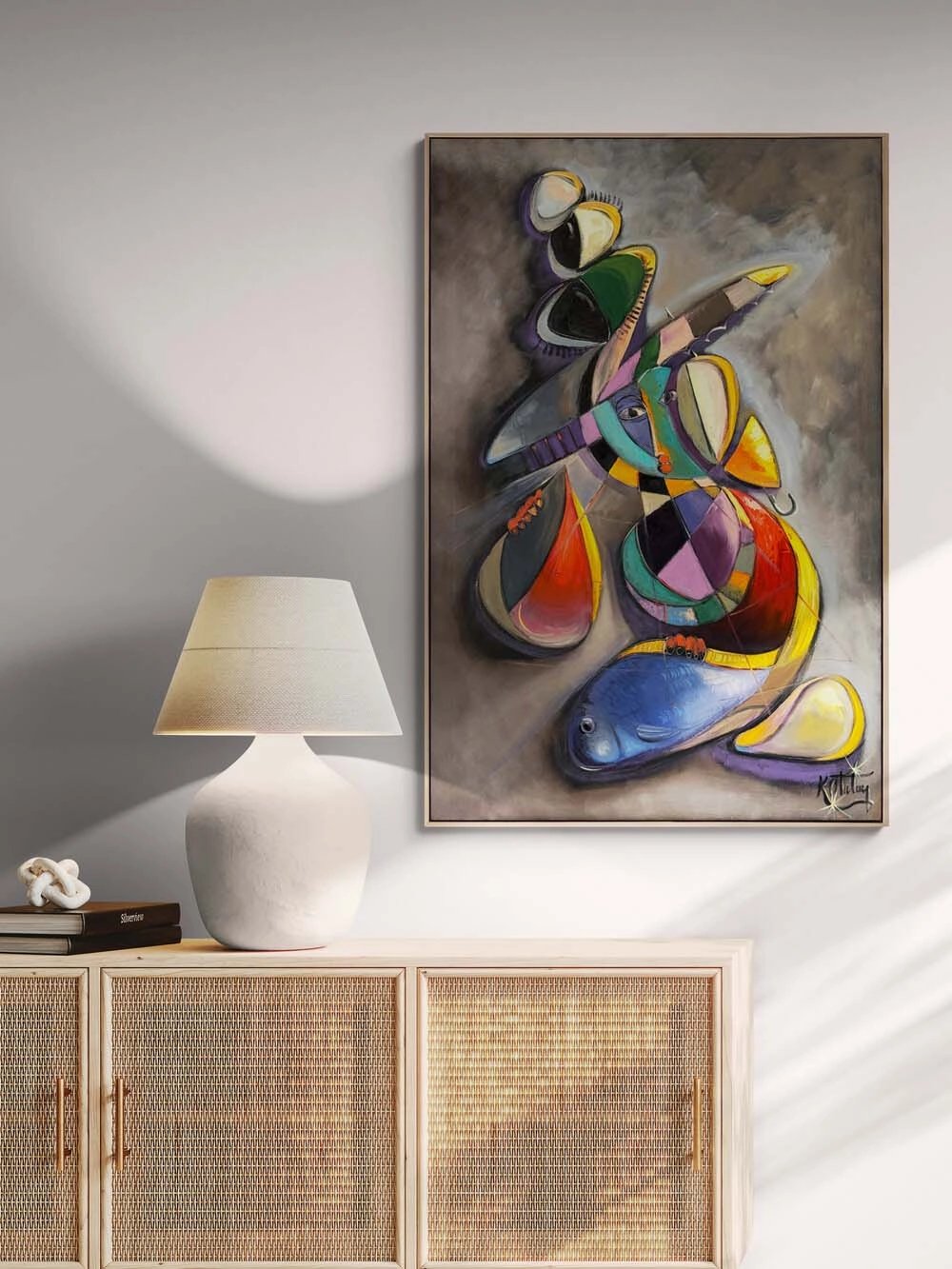 Duyunun Geometrisi Yağlı Boya Tablosu