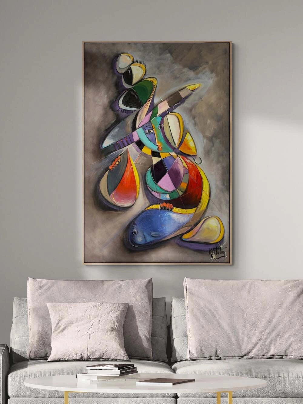 Duyunun Geometrisi Yağlı Boya Tablosu