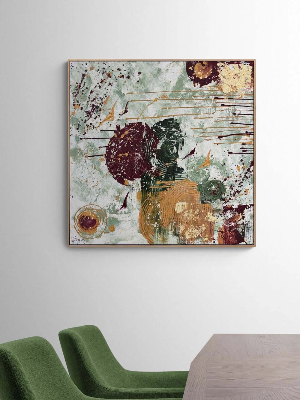 Kaotik Ahenk Yağlı Boya Tablosu