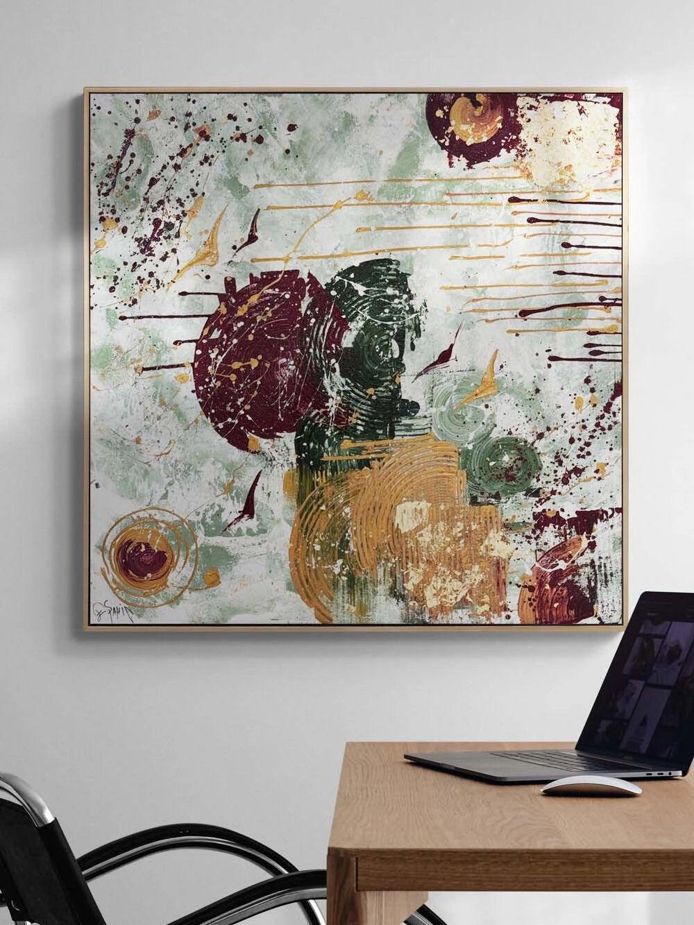 Kaotik Ahenk Yağlı Boya Tablosu