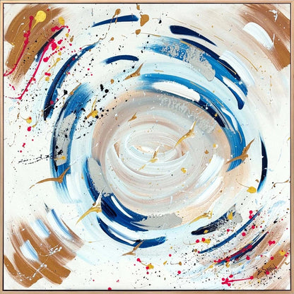 Mavi Girdap Yağlı Boya Tablosu