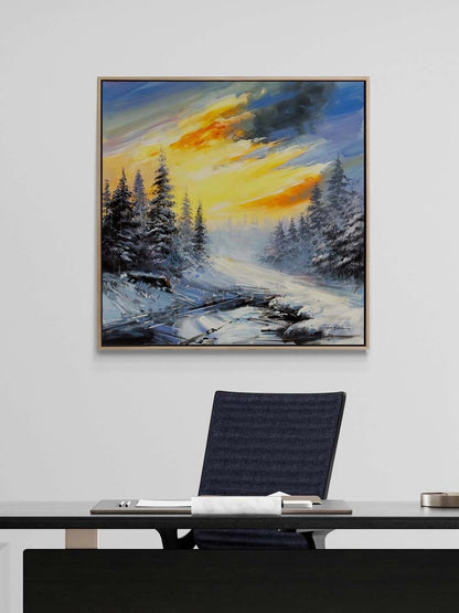 Donmuş Işık Yağlı Boya Tablosu