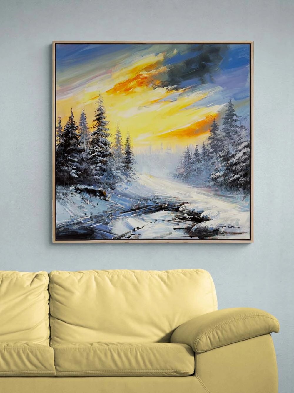 Donmuş Işık Yağlı Boya Tablosu