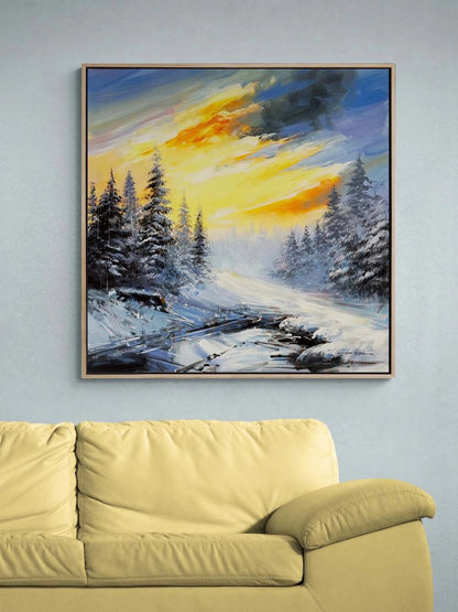 Donmuş Işık Yağlı Boya Tablosu