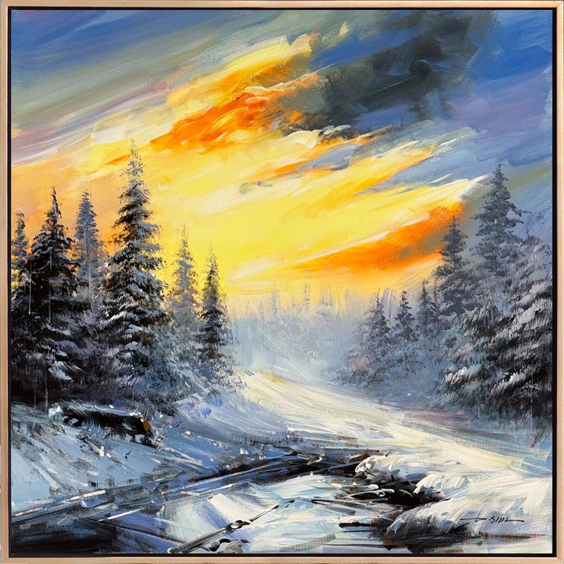 Donmuş Işık Yağlı Boya Tablosu