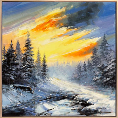 Donmuş Işık Yağlı Boya Tablosu