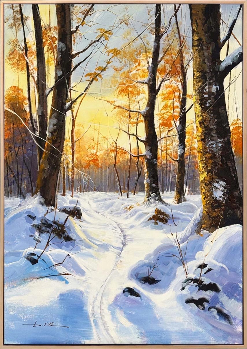 Kar Yansıması Yağlı Boya Tablosu