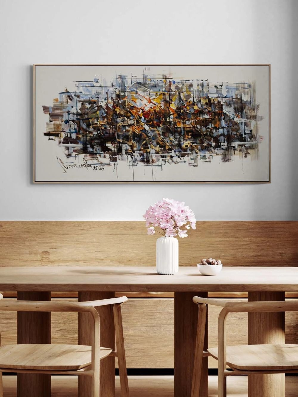 Zamana Dokunan Işık Yağlı Boya Tablosu