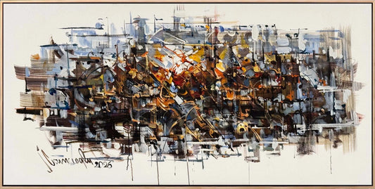 Zamana Dokunan Işık Yağlı Boya Tablosu