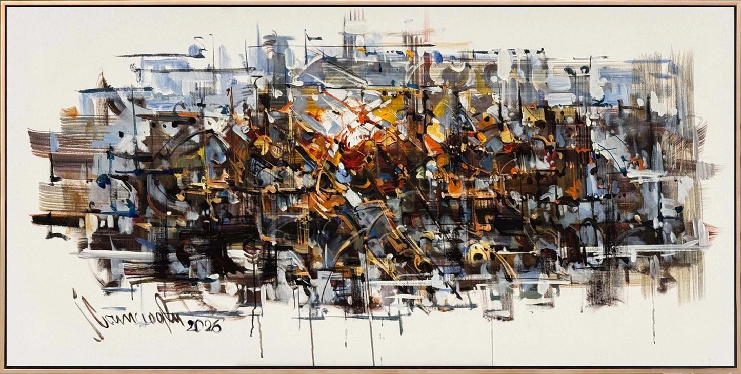 Zamana Dokunan Işık Yağlı Boya Tablosu