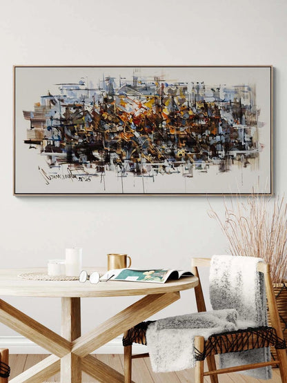 Zamana Dokunan Işık Yağlı Boya Tablosu