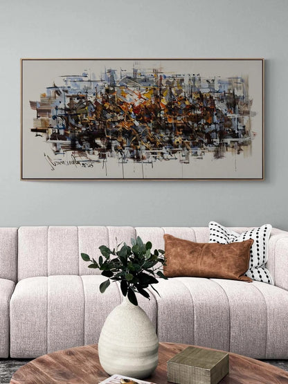 Zamana Dokunan Işık Yağlı Boya Tablosu