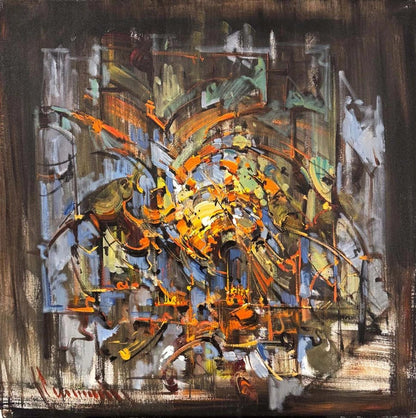 Kaybolan Çizgiler Yağlı Boya Tablosu