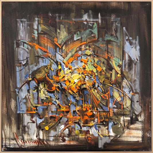 Kaybolan Çizgiler Yağlı Boya Tablosu