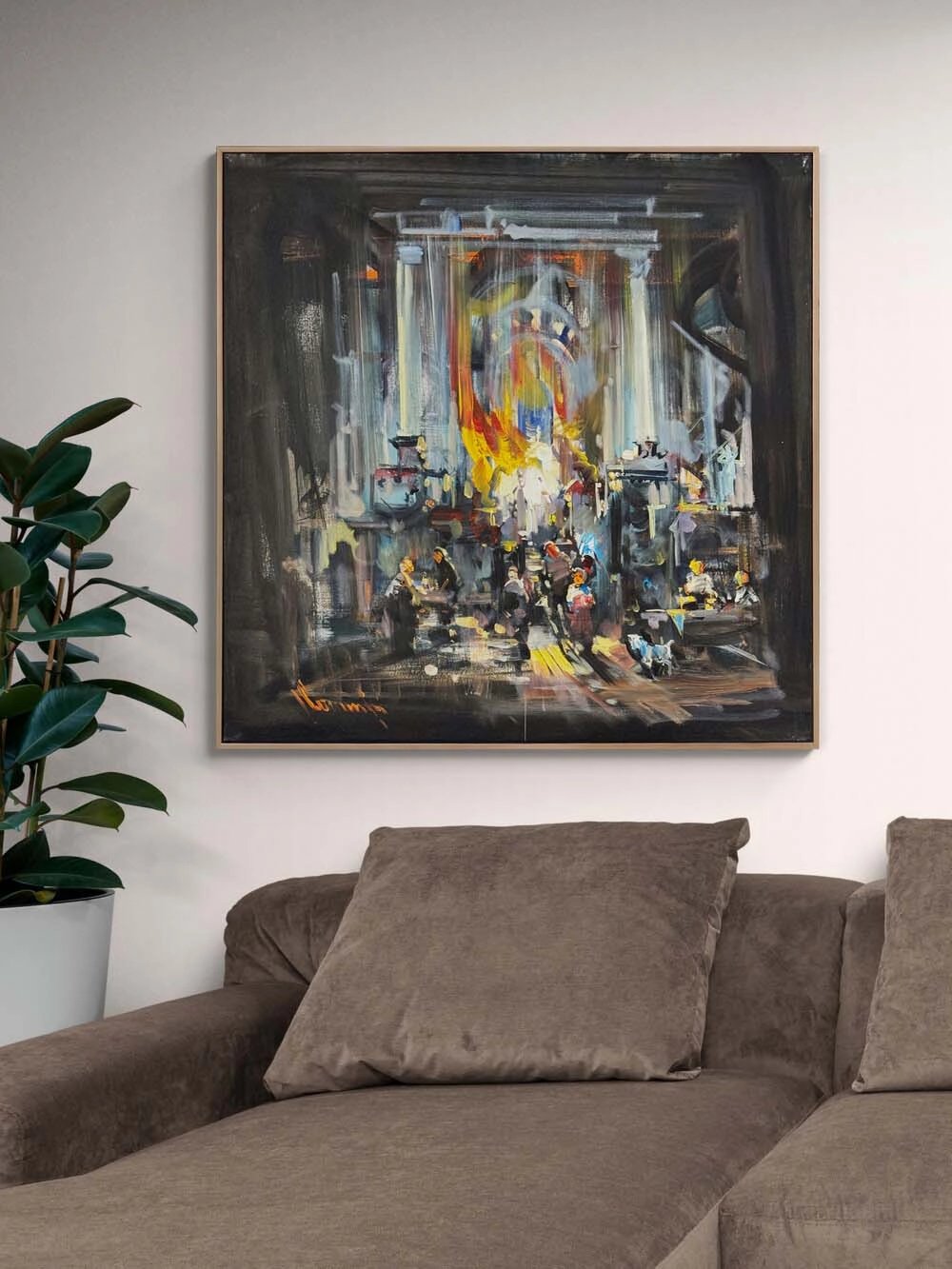 Küller ve Işık Yağlı Boya Tablosu