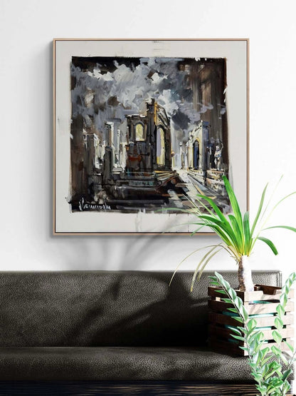 Antik Sessizlik Yağlı Boya Tablosu