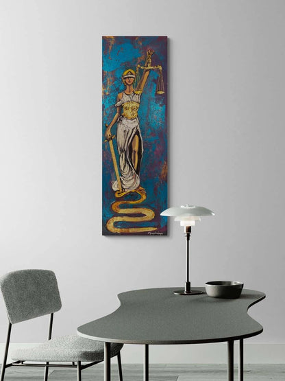 Justitia'nın Adaleti Yağlı Boya Tablosu