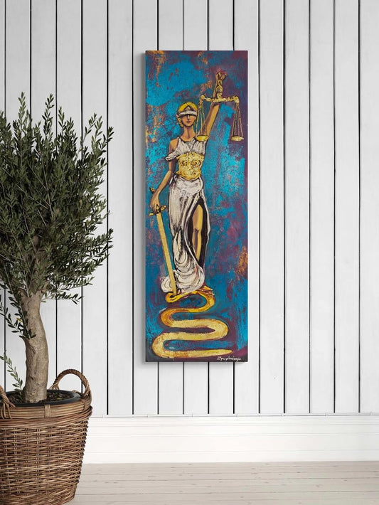 Justitia'nın Adaleti Yağlı Boya Tablosu