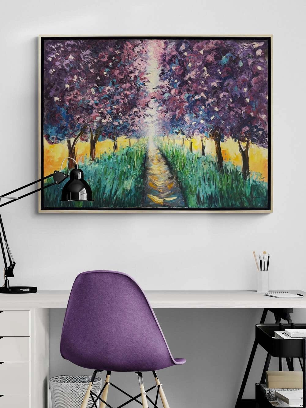 Gün Işığına Dokunan Yağlı Boya Tablosu