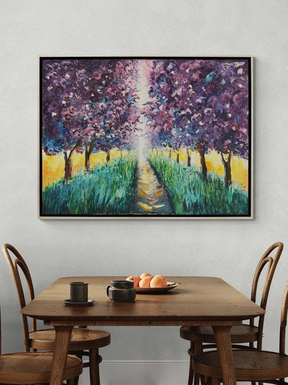 Gün Işığına Dokunan Yağlı Boya Tablosu