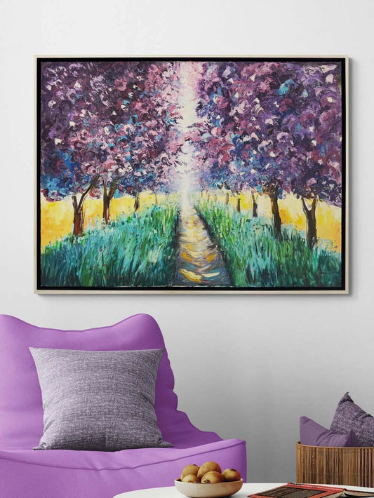 Gün Işığına Dokunan Yağlı Boya Tablosu