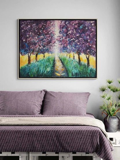 Gün Işığına Dokunan Yağlı Boya Tablosu