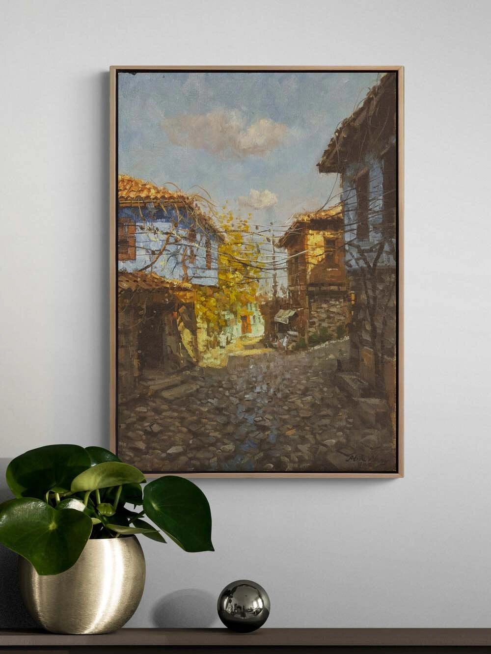 Anadolu’da Bir Gün Yağlı Boya Tablosu