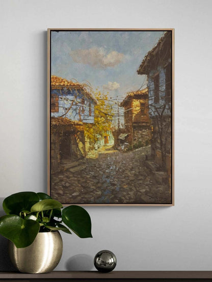 Anadolu’da Bir Gün Yağlı Boya Tablosu