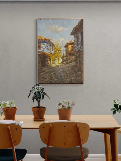 Anadolu’da Bir Gün Yağlı Boya Tablosu