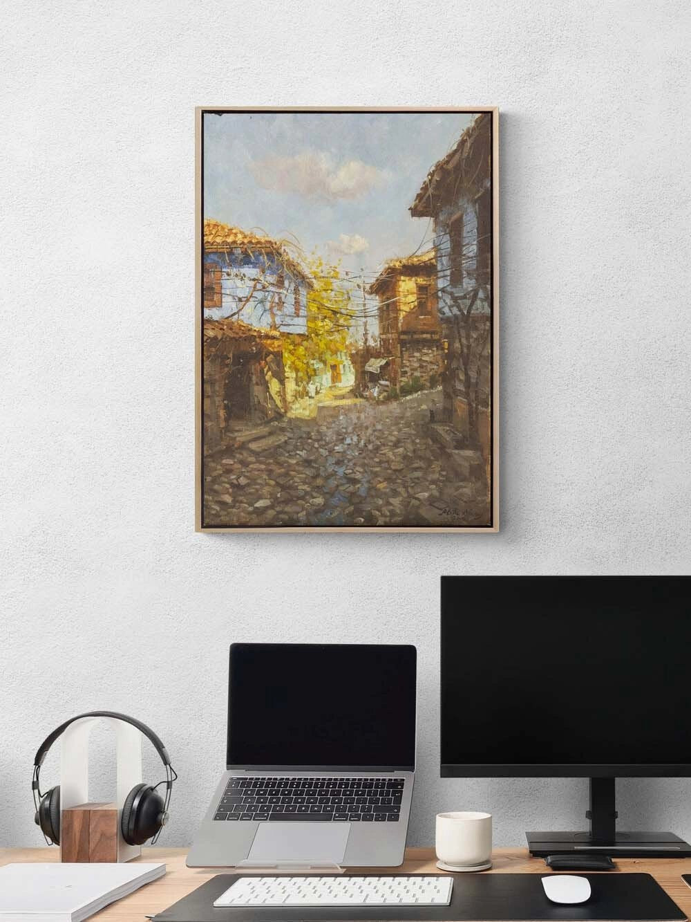 Anadolu’da Bir Gün Yağlı Boya Tablosu