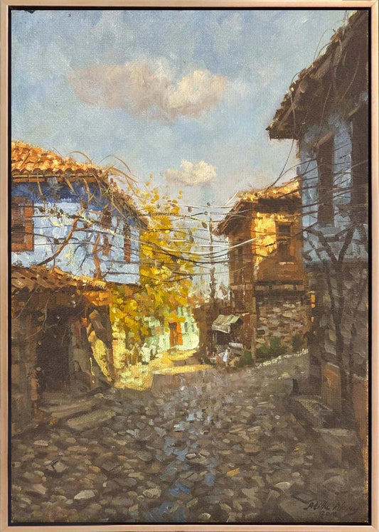 Anadolu’da Bir Gün Yağlı Boya Tablosu