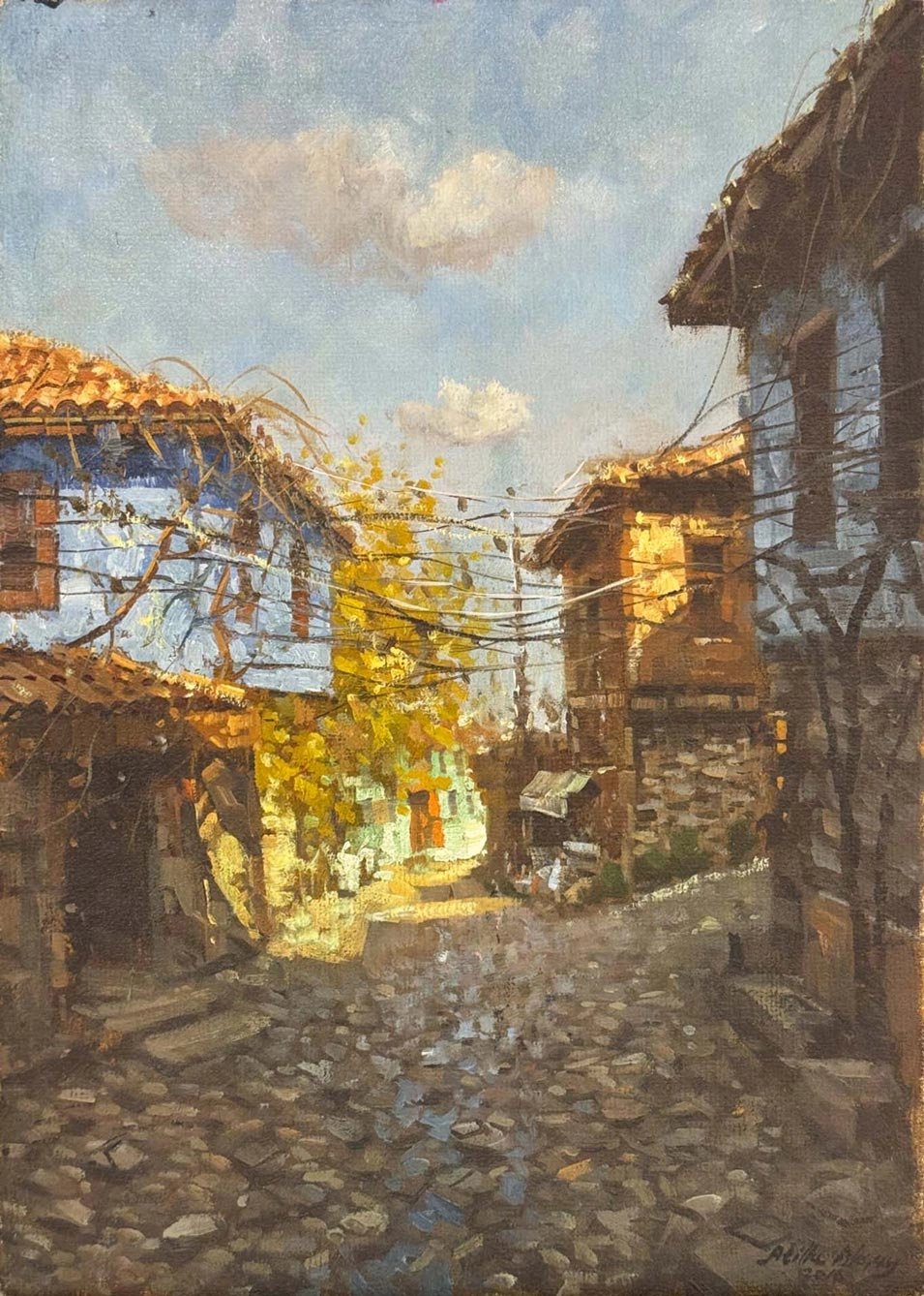 Anadolu’da Bir Gün Yağlı Boya Tablosu