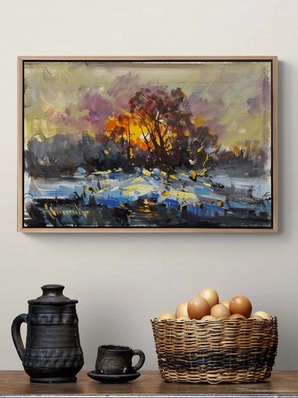 Sabah Bereketi Yağlı Boya Tablosu