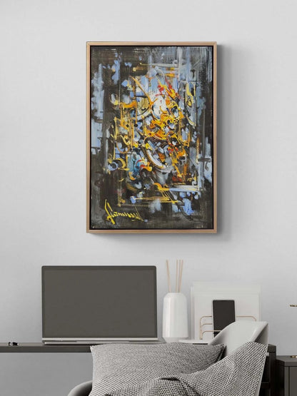 Dağılan Form Yağlı Boya Tablosu