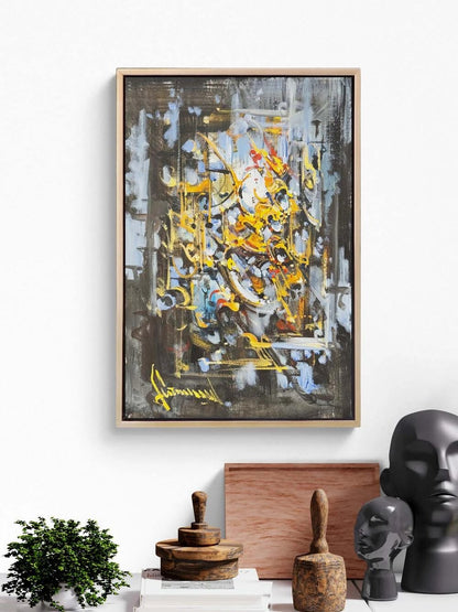 Dağılan Form Yağlı Boya Tablosu