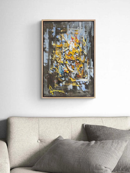 Dağılan Form Yağlı Boya Tablosu